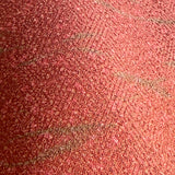 Dusty Coral/Brick, Hidden Sage Sticks, Liquid Drape Vintage Kimono Silk Crepe from Japan By the Yard,  #135