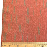 Dusty Coral/Brick, Hidden Sage Sticks, Liquid Drape Vintage Kimono Silk Crepe from Japan By the Yard,  #135
