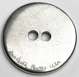 Ripples Danforth Pewter Button, 1.5" Two Holes, USA Made, #FJ-176