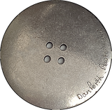Piecrust Wheel Large Danforth Pewter 2 Hole Button, 1-3/8"  USA Made, #FJ-180