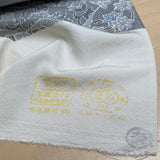 Faux Patchwork Vintage Kimono Silk Crepe Print from Japan, Grays/White Drapey, Thin, By the Yard, #154