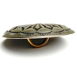 Colorado Blanket Flower Concho Button, Larger Shank, Nickel Silver 7/8"  #SW-328