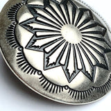 Colorado Blanket Flower Concho Button, Larger Shank, Nickel Silver 7/8"  #SW-328