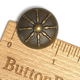 Marina Button from JHB, 7/8" Antique Brass #FJ-183