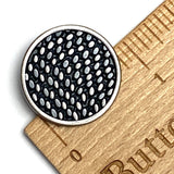 Dashes 2-Tone Metal Button 7/8" from JHB 22mm, Shank Back #FJ-186