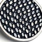 Dashes 2-Tone Metal Button 7/8" from JHB 22mm, Shank Back #FJ-186