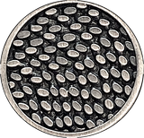 Dashes 2-Tone Metal Button 7/8" from JHB 22mm, Shank Back #FJ-186