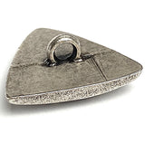 BULK DEAL, 31 BUTTONS Edelweiss Triangle Silver Metal Shank Back Button 7/8" #FJ-148
