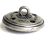 BULK DEAL, 33 buttons 11/16" Delicate Grid Dark Shank Back Button from JHB, 18mm  #FJ-187