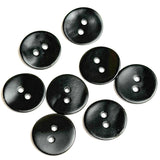 Black Velvet Agoya Shell 9/16" - 5/8" 2-hole Button, Pack of 8 for $7.20   #SK-1206