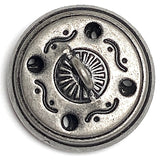 BULK DEAL, 33 buttons 11/16" Delicate Grid Dark Shank Back Button from JHB, 18mm  #FJ-187