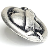 Heartstring from JHB International Metal Button, Pewter-Like, 7/8"  #FJ-189