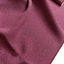 Raspberry 'Shark Skin' Tiny Dot Print Komon Silk, Chirimen Crepe from Japan By the Yard #556