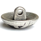 Iron Gate from JHB, 5/8" Antique Silver Metal 16mm Shank Back Button, # FJ-192