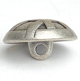 Iron Gate from JHB, 5/8" Antique Silver Metal 16mm Shank Back Button, # FJ-192