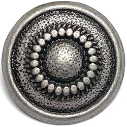 Ranchero from JHB, 7/8" Antique Silver Metal Shank Back Button, # FJ-193