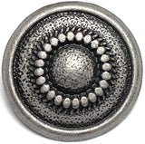 Ranchero from JHB, 7/8" Antique Silver Metal Shank Back Button, # FJ-193