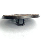 Filigree Heart JHB, 3/4" Antique Brass Metal Shank Back Peek-Through Button, # FJ-194