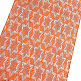 Orange Star-Hexagon Pongee Kimono Silk from Japan By the Yard  #327