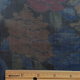 Misted Silver-Blue-Black Impossibly Lustrous Vintage Silk Oshima Tsumugi from Japan By the Yard #557