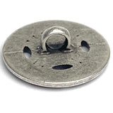 Fenestra Button, 11/16" Silver Metal Shank Back Peek-Through, FOUR BUTTONS   #FJ-196