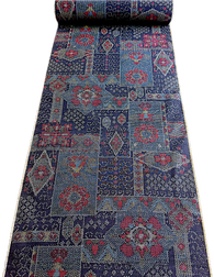 Tapestry-Like Yuki Tsumugi Handwoven Ikat Vintage Kimono Silk from Japan By the Yard #558