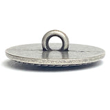 Madrigal Button Silver/Black 13/16" Shank Back Metal, Pack of TWENTY  #FJ-200
