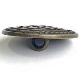 Madrigal Button Brass/Black 13/16" Shank Back Metal, Pack of TWENTY  #FJ-201