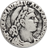 Alexander the Great, Replica Coin Shank Back Button 13/16" Silver Color, Per Button #FJ-202