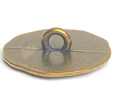BULK DEAL, 50 Brass/Brown Metal Simple Tree Buttons, Shank Back 7/8"  #FJ-204
