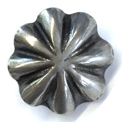 Repousse 8 Petals Southwest Nickel Silver Concho 5/8" / 16mm SCREW BACK  # SW-262