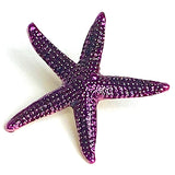 Starfish Button, Purple Metal Star Fish with Shank Back, by Susan Clarke   3/4"  # SC-633C