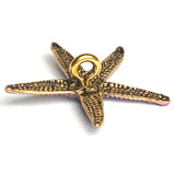 Starfish Button, Purple Metal Star Fish with Shank Back, by Susan Clarke   3/4"  # SC-633C
