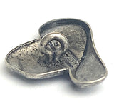 Running Low, Black Western Cowboy/Cowgirl Hat Metal Button, 3/4" by Susan Clarke