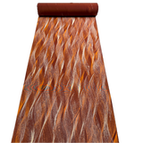 Rust/Cream/Orange Horse Tails, Vintage Kimono Chirimen Crepe Silk from Japan By the Yard #563