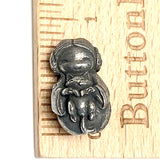 Kokeshi Doll Pewter Bead from Green Girl Studios 13/16" 20mm