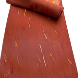 Rust/Cream/Orange Horse Tails, Vintage Kimono Chirimen Crepe Silk from Japan By the Yard #563