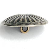 1" Southwest Agave Flower Nickel Silver Shank Back USA-Made Concho Button   #SW-216
