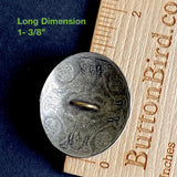 Four Rivers Oval Concho Button 1-3/8"x 1-1/8" with Large Shank  #SW-324-QB-119