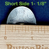 Four Rivers Oval Concho Button 1-3/8"x 1-1/8" with Large Shank  #SW-324-QB-119