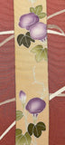 Dusty Rose Flower Portraits, Full 12.5 Yard BOLT, Tango Chirimen Vintage Tsukesage Kimono Silk from Japan  #566