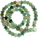 Re-Stocked Green Star Tiny Aventurine  Beads, 3/8" Strand of 65+ Beads, #LP-114