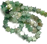 Re-Stocked Green Star Tiny Aventurine  Beads, 3/8" Strand of 65+ Beads, #LP-114