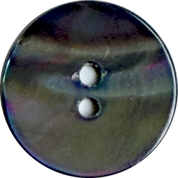 Selkie Moonshine Charcoal Rainbow Abalone 2-Hole 5/8" 15mm Button, Pack of 14  #KB-948