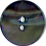 Selkie Moonshine Charcoal Rainbow Abalone 2-Hole 5/8" 15mm Button, Pack of 14  #KB-948