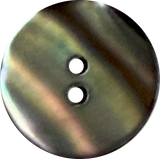 Re-Stocked, Selkie Moonshine Charcoal Iridescent Rainbow Abalone 2-Hole 5/8" 15mm Button, Pack of 14  #KB-948