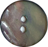 Re-Stocked, Selkie Moonshine Charcoal Iridescent Rainbow Abalone 2-Hole 5/8" 15mm Button, Pack of 14  #KB-948