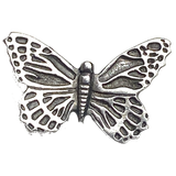 Danforth Pewter Butterfly Button, 1" Shank Back, #DN289