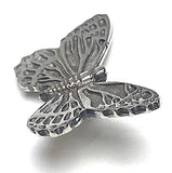 Danforth Pewter Butterfly Button, 1" Shank Back, #DN289