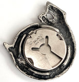 Vintage Southwest Snake Button Cover, 1-1/2", Nony NY, 1990's #MV-55